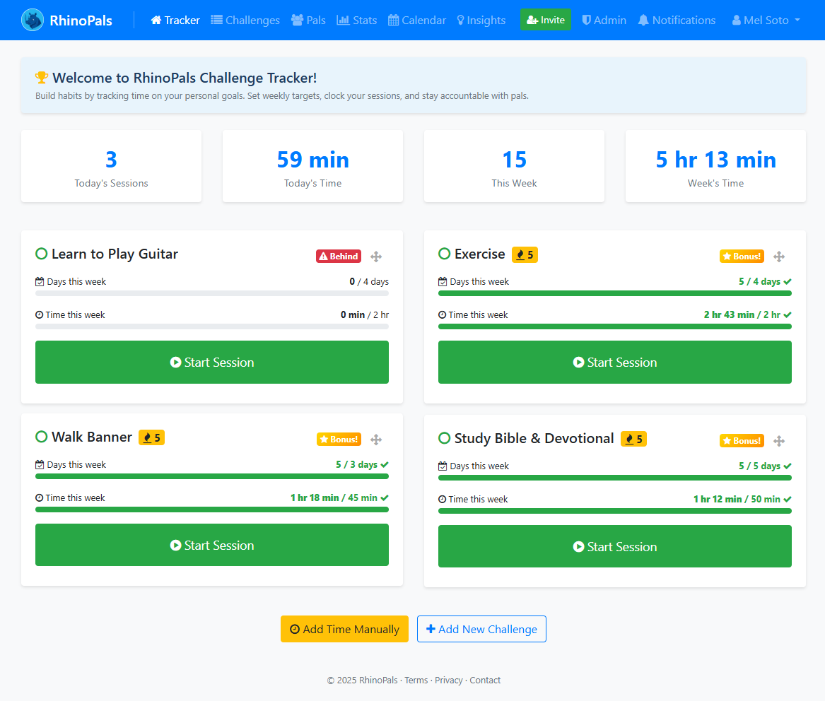 RhinoPals Tracker Dashboard